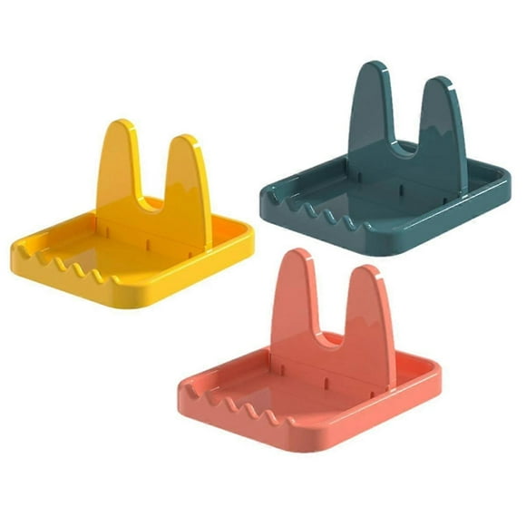 3Pcs Foldable Pot Lid Rack Spoon Holder Stand Pan Cover Shelf Tableware Storage Rack Kitchen Organizer