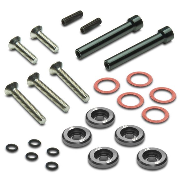 J2 Engineering J2-A-9002-GM Pack of 5 - J2 Engineering Aluminum Engine Valve Cover Washer Bolt Kit (Gun Metal) - For 1988 to 2000 Honda D -Series 97 98 99