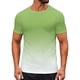 thumbnail image 1 of Tops para hombre, blusas y camisas de cuello redondo y manga corta para hombre, blusas y camisas casuales deportivas con estampado degradado divertido para hombre y mujer, blusas vintage de manga cort, 1 of 8