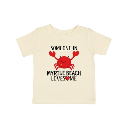 

Inktastic Someone in Myrtle Beach Loves Me Gift Baby Boy or Baby Girl T-Shirt
