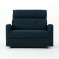 thumbnail image 2 of Llinc Store 2 Seater Recliner Sofa, Reclining Loveseat with Nail Tufted Design, Double Home Theater Seating for Living Room, RV Couch, Navy Blue, 2 of 9