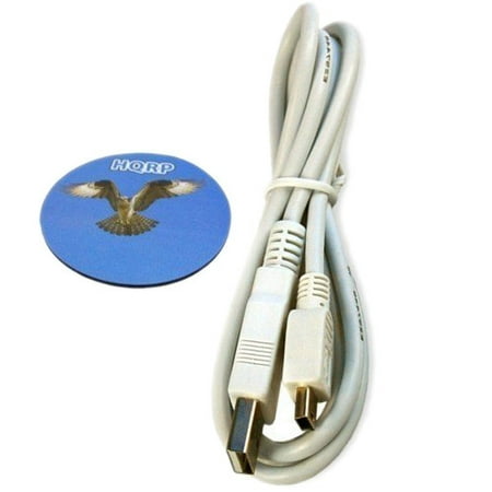White Mini Usb - HQRP USB to mini USB Cable (White) for Rand McNally TND 720 LM / 730 LM / 710 / 700 GPS plus HQRP Coaster