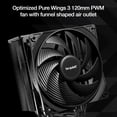 thumbnail image 4 of be quiet! Pure Rock 3 Black 120mm CPU Air Cooler 190W TDP Intel/AMD BK039, 4 of 7