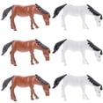 thumbnail image 1 of Shisuyan Brown Miniature Horse Shape Decor 6Pcs 1.8Inx0.9In, 1 of 9