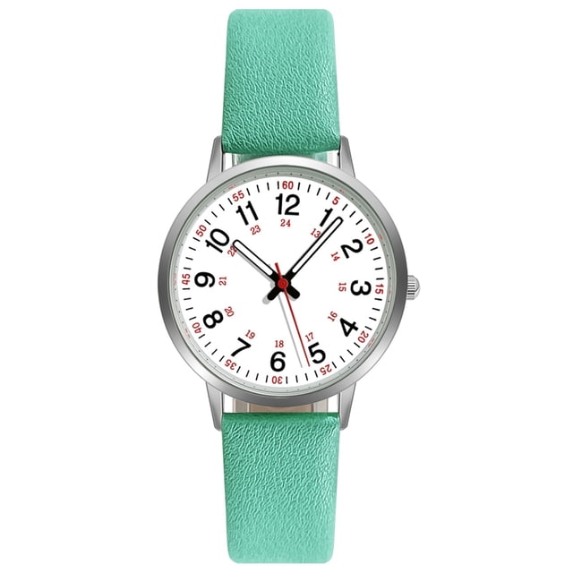 Reloj de los hombres de negocios de diseño para hombres luminosos mano reloj de cuero / D