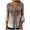 Brown, variant on LEAVINGSUO Fall Winter V Neck Long Tops for Women, Womens Tops Clearance Fashion Women's Summer V-Neck 3/4 Sleeve Print Casual T-Shirt Blouse