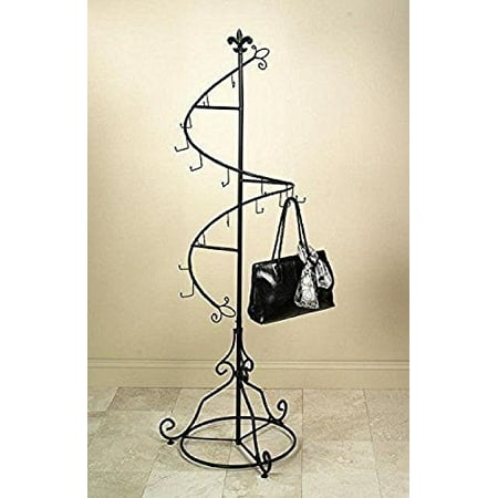 Tripar International 74" Brown Classic Spiral Purse Tree with Display Hooks