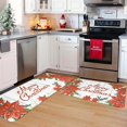 thumbnail image 2 of Christmas Kitchen Carpet (2 Pieces) Merry Christmas Kitchen Carpet Washable Cushion Comfortable Kitchen Carpet Set, 2 of 9