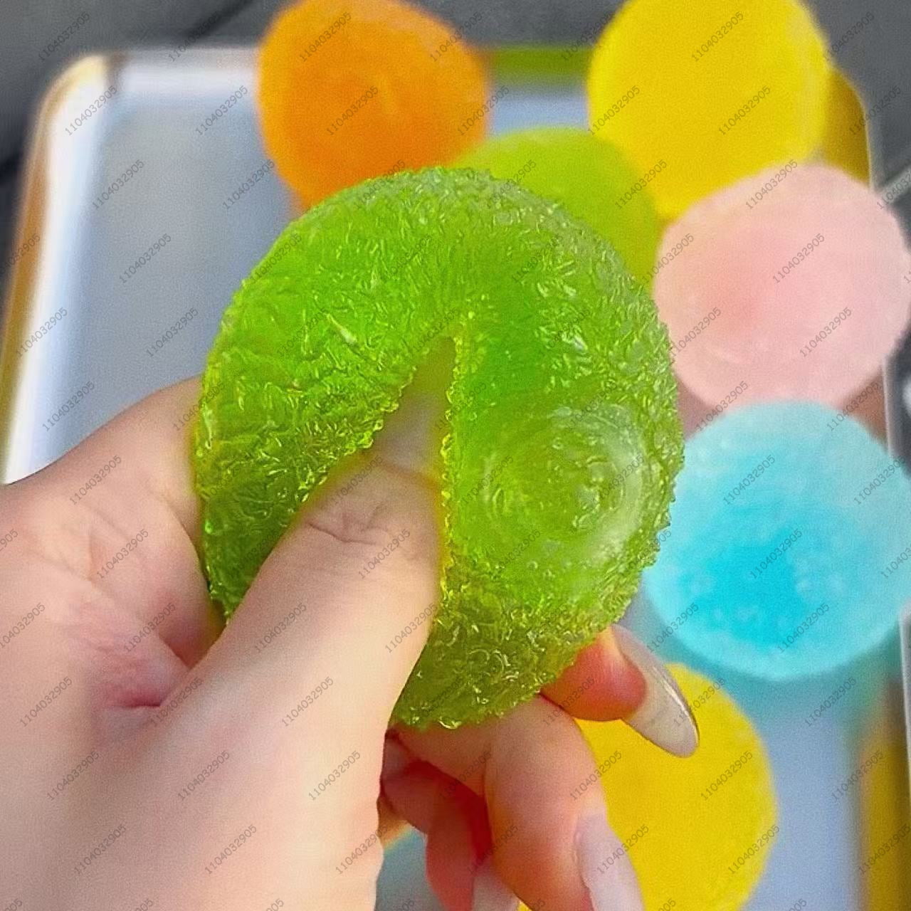 Mini Bayberry Stress Ball - 4cm Shapeable Non-Rebound Squeeze Ball for ASMR Sensory Relief, Adult Anti-Anxiety Fidget Gadget