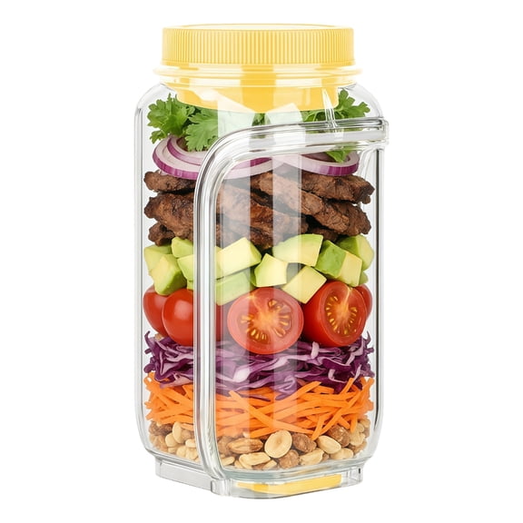 Efficient Plastic Square Salad Container For Healthy Storage And Convenient Design Saving Kitchen Refrigerator Space