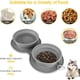 thumbnail image 4 of Cuencos para perros, comedero de viaje plegable de silicona para mascotas, a prueba de asfixia y escupitajos, 2 cuencos combinados para comida para perros y gatos, 4 of 5