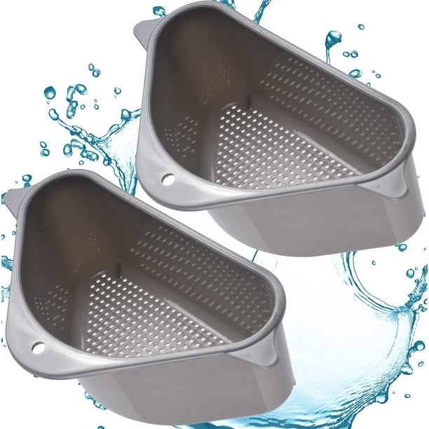Sink Strainer Basket, Triangular Sink Drain Shelf, Triangle Sink