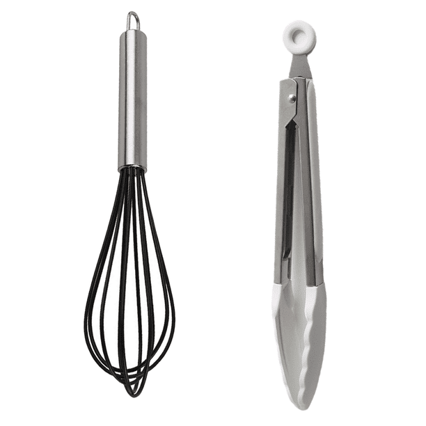 Juego de utensilios de cocina, Juego de utensilios de cocina antiadherentes resistentes al calor de silicona Herramientas de cocina 2 piezas Vhermosa CPB-US-YYM1029-3