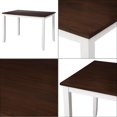 thumbnail image 5 of Topcobe Ensemble de Table à Manger 5 Pièces, Ensemble de Table de Salle à Manger pour 4, Table et Chaises de Cuisine, Blanc, 5 of 5