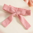 thumbnail image 6 of fnnxnal 100% Cotton Newborn Baby Girl 3-Piece Outfit Set (3 Months) - Onesie, Overalls, Pink Bow Headband, 6 of 9