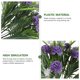 thumbnail image 3 of Greenadscape Planta Artificial Morada En Maceta Decorativa De Plástico Para Ambiente Interior Y Escritorio, 3 of 6
