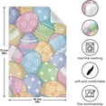 thumbnail image 3 of Easter Eggs Pattern Kitchen Dish Towels Set of 6 Absorbent Hand Towels, Lint-Free 18"x28" Cute Colorful Fast Drying Hanging Dishcloths for Cooking Baking Home Clean, 3 of 5