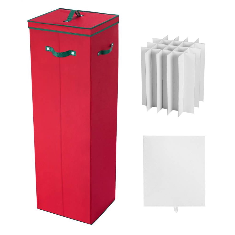 40 in. Tall Wrapping Paper Storage Box in Red - Walmart.com - Walmart.com
