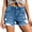Light Blue, variant on Jean Shorts for Women Y2k High Waisted Ripped Cut Off Frayed Raw Stretchy Distressed Denim Shorts Jorts Trendy 2026 Summer Casual Streetwear for Daily and Weekend Outfits Black S