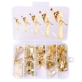 thumbnail image 3 of Picture Hangers, Decorative Gold Finish Reversible Hooks For Drywall, Professional Hanging Kit With Heavy Duty Support For Home Office Use (120 Pcs), 3 of 8