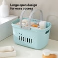 thumbnail image 5 of Blue Divided Bathtub Basket Organizer for Efficient Bath Time Storage, 5 of 7