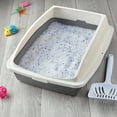 thumbnail image 2 of Vibrant Life Scatter Shield Cat Litter Tray, Beige, 2 of 5
