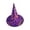 Purple 08#, variant on Halloween Shiny Glitter Satin Pointed Witch Hat with Wide Brim, Wizard Costume Accessory, Eye-catching Headwear for Halloween Party, Holiday Dress Up & Celebrations Orange