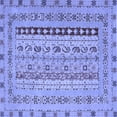 thumbnail image 1 of Ahgly Company Indoor Square Persian Blue Traditional Area Rugs, 8' Square, 1 of 4
