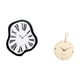 thumbnail image 5 of Reloj de pared con diseño distorsionado, números , estilo decorativo, electrónico, de acrílico y madera, con mecanismo silencioso. Ideal para s, 5 of 8