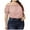 Pink, variant on Women's Plus Size Solid Color Short Sleeve Straight Neck Off Shoulder Shirt, Casual and Stylish Top for Everyday Wear, Comfortable Loose Fit, Perfect for Warm Weather, Available in Multiple Sizes