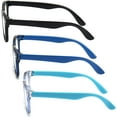 thumbnail image 6 of 3 Pack kids Blue Light Blocking Glasses For Girls And Boys Computer Blue Light Blocking Glasses For Age 3-9 (Black + Dark blue + Light blue), 6 of 15