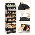 thumbnail image 5 of Over The Door Shoe Organizer with 16 Large Pockets, Hanging Shoe Rack for Closet Door, Space Saving Shoe Storage for Boots, Heels & Sneakers, Black, 5 of 7