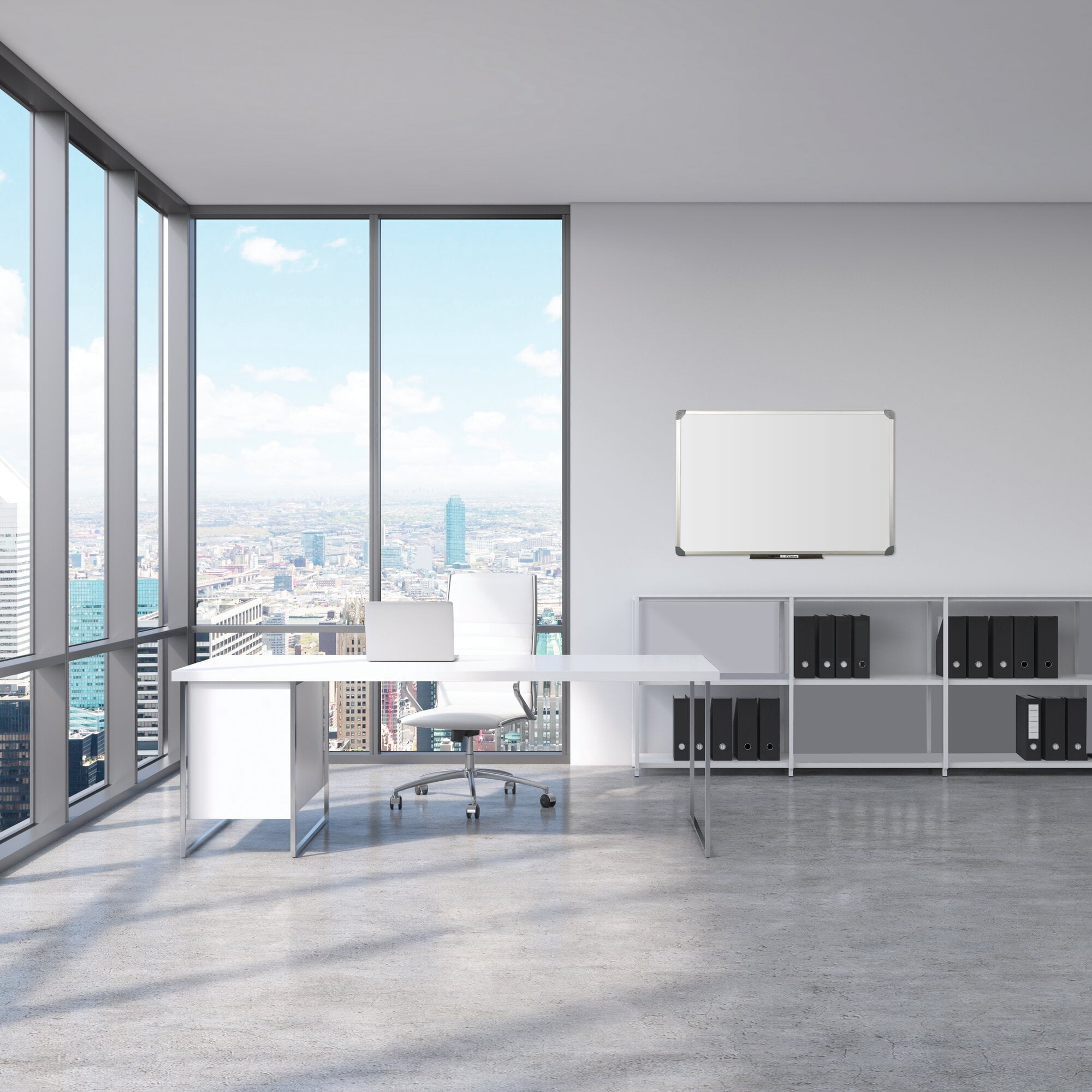 Euro-Style Magnetic Dry-Erase Aluminum Frame Boards 36 x 24, Aluminum Frame