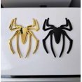 thumbnail image 3 of Juego de 4 piezas de pegatinas estereoscópicas de araña metálica, pegatinas creativas, decoración de calcomanías a rayas (negro, rojo, dorado, Color plateado) TUNC Sencillez, 3 of 5