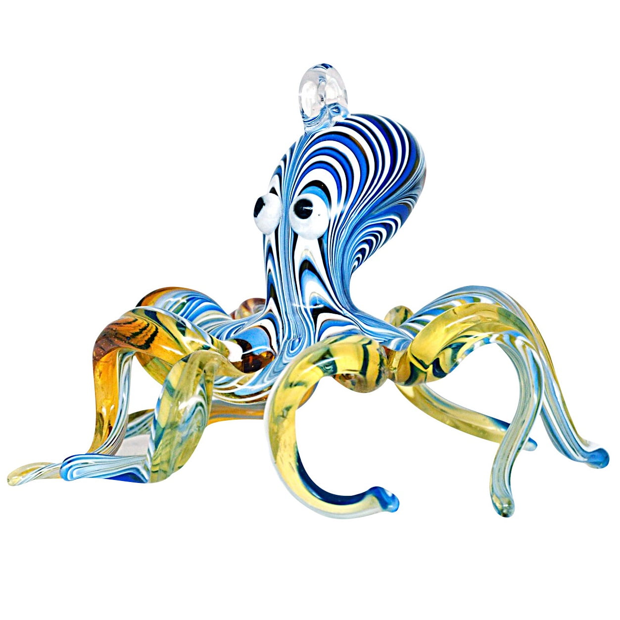 Multi Color Octopus Glass Egyptian Glass Christmas Tree Ornament