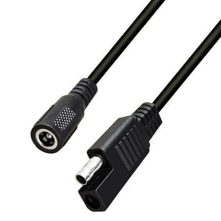 TIERPOP SAE Plug to DC5.5x2.1mm Female Converter Adapter Cable, SAE to DC5521 Connector