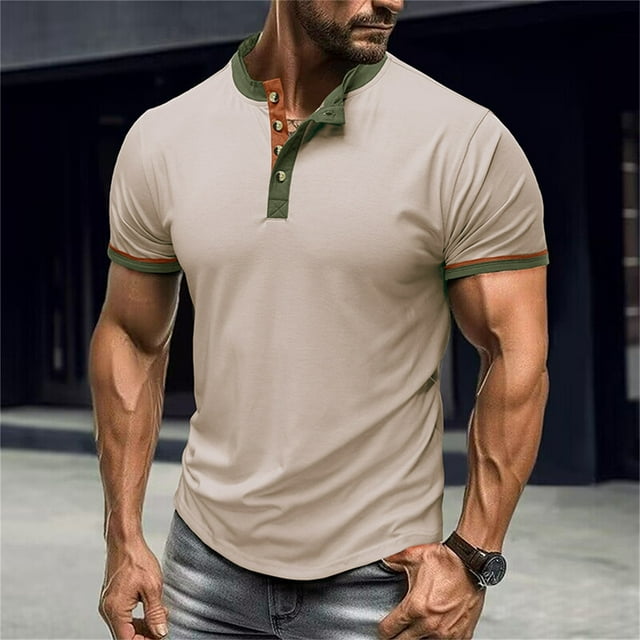 T-shirts pour Hommes - Titre de Produit Chemises pour Hommes T-Shirt pour Hommes Chemise à Capuche Chemises Chandail à Capuchon Manches Courtes Hauts