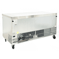 thumbnail image 5 of Cooler Depot 72 inch 20.25 cu.ft, 36" heigh Commercial Undercounter Freezer, 3 Solid Doors, Stainless steel exterior, NSF certified., 5 of 7