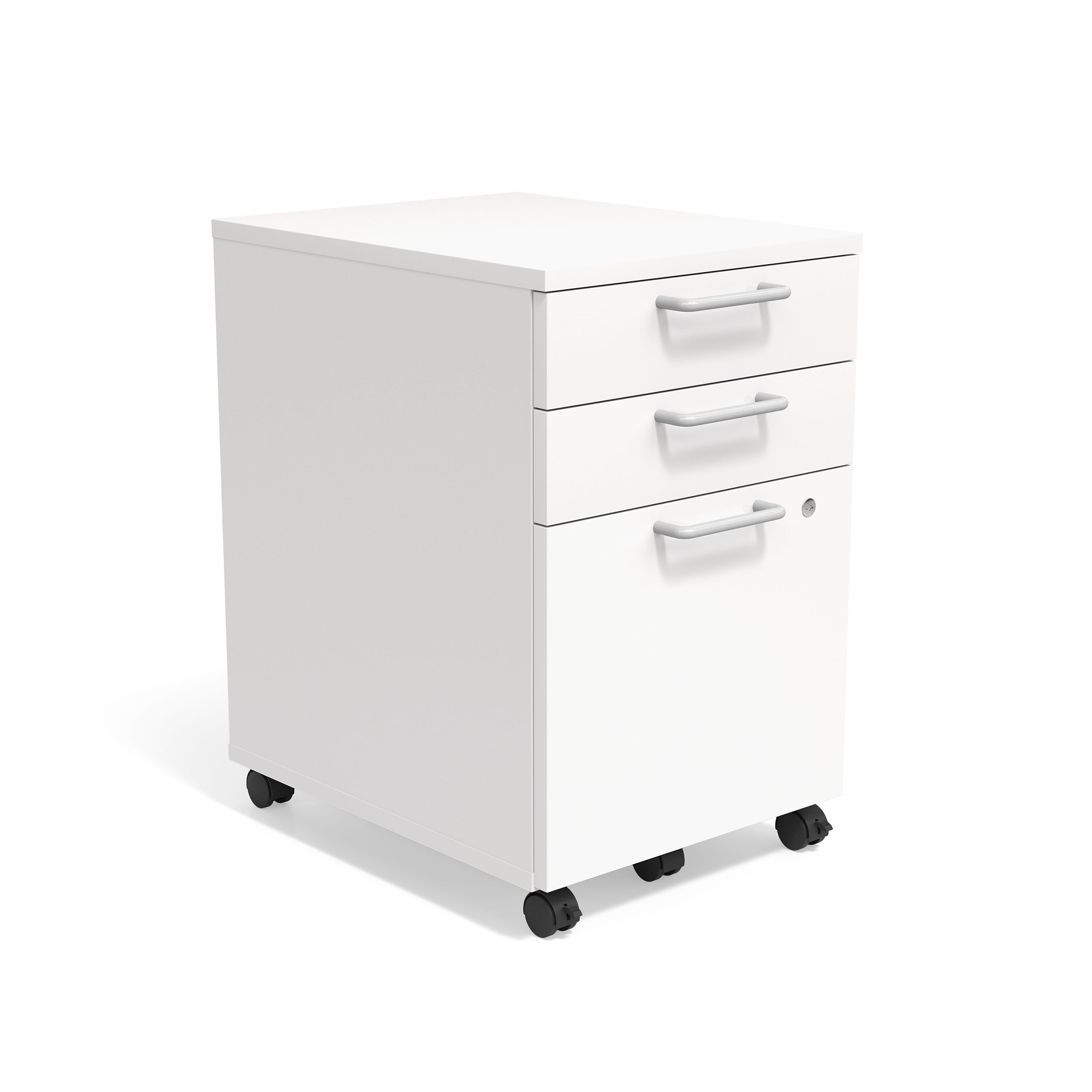 Carrot Merax 3 Drawer Mobile File Cabinet Metal Solid Storage File Cabinet with Keys