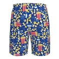 thumbnail image 6 of Naloa Cute Popcorn Men's Beach Shorts, Surfing shorts, Swim trunks, Quick Dry Swim Trunks for Surfing Beach Fun - Small, 6 of 9