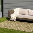thumbnail image 3 of Unique Loom Outdoor Trellis Collection Area Rug - Dalyan (7' 10" x 10' Rectangle Green/Ivory), 3 of 9