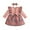 Pink, variant on vdgthytj Toddler Baby Girl Dress Plaid Bowknot Round Neck Long Sleeve Fall Winter Dress with Headband Set