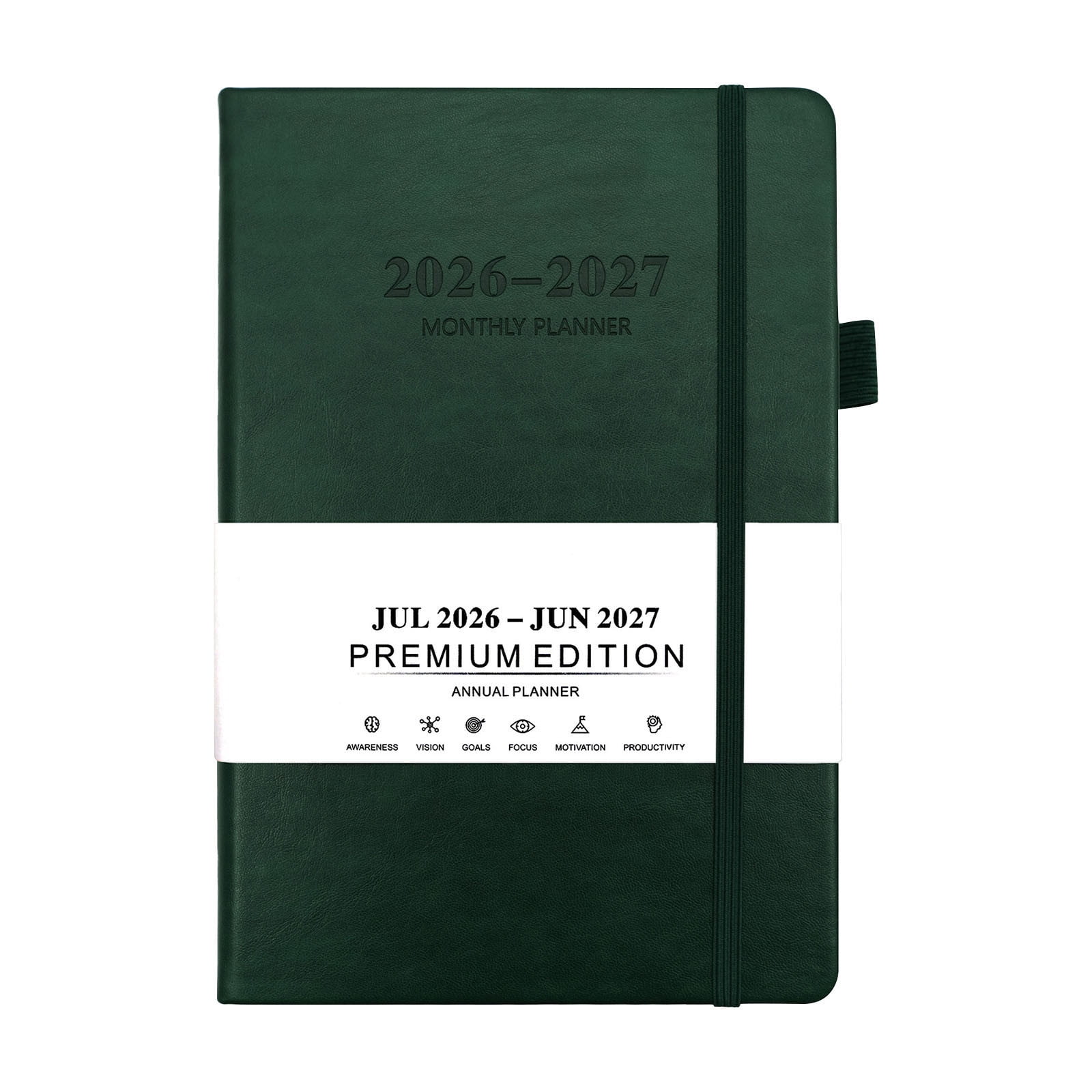 Tuvgenk Green Subject Notebook A5 Journal No Bleed Solid Travel Diary