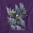 thumbnail image 2 of Wild Wings T-Shirt Chickadees And Lilacs Unisex Graphic Tee For Men & Women, 2 of 7