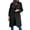 Black, variant on Gubotare Long Coats For Women Womens Classic Long Jean Jacket Plus Size Loose Long Sleeve Button Denim Jacket Trench Coat,Black M