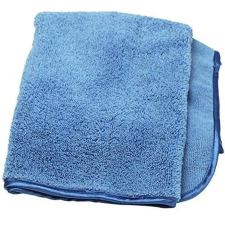 Professional Grade Premium Plush Thick Ultra-Soft Microfiber Car Drying Towel and Pet Bath & Drying Towel- 4 sq ft Blue- American Terry Mills Pack of
