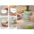 thumbnail image 4 of Juego de cortador de verduras eléctrico 4 en 1, cortador de verduras portátil multiusos, 4 of 14