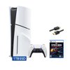 PlayStation 5 Slim Disc Edition Bundle with Spider-Man: Miles Morales and Mytrix 8K HDMI2.1 Cable - PS5, White