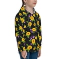 thumbnail image 3 of Kdxio Daisies Flowers Pattern Boys Athletic Unisex Boys Girls Hoodie with Pocket Sweatshirts-X-Large, 3 of 6
