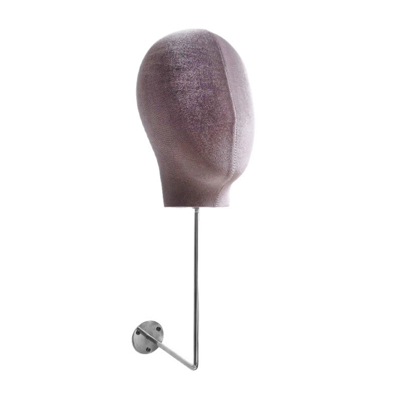 Serenable Mannequin Head Model, Hat Display, Mannequin Head, Modern Fashionable Portable Storage Rack for Making Styling Shopping Malls Gray